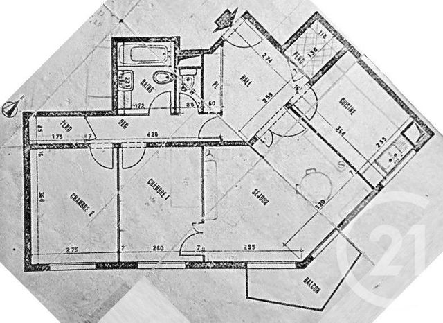 Appartement F3 à vendre - 3 pièces - 62.0 m2 - MAISONS ALFORT - 94 - ILE-DE-FRANCE - Century 21 Lb Immobilier