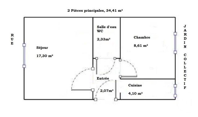 Appartement F2 à vendre - 2 pièces - 34.0 m2 - MAISONS ALFORT - 94 - ILE-DE-FRANCE - Century 21 Lb Immobilier