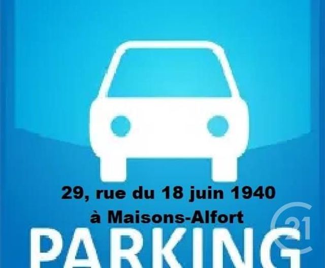 parking à vendre - 12.5 m2 - MAISONS ALFORT - 94 - ILE-DE-FRANCE - Century 21 Lb Immobilier